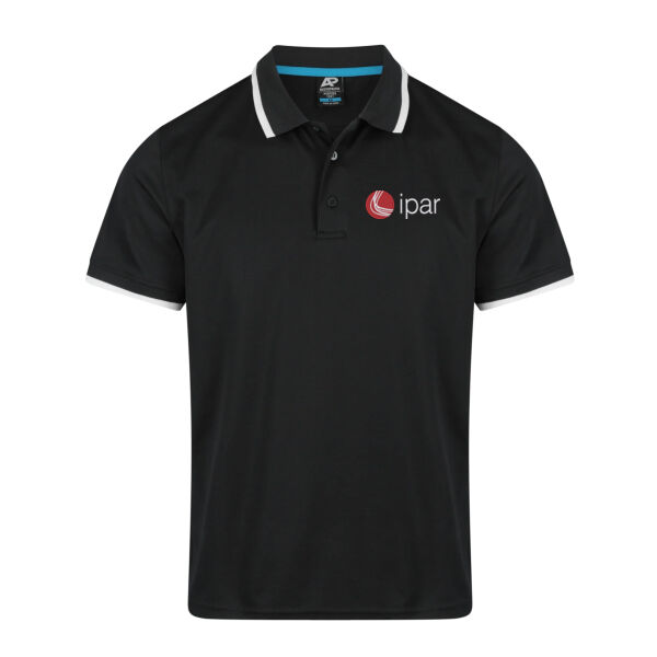 Mens Portsea Polo - Black/White Thumbnail